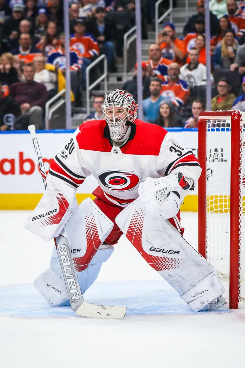 NHL: Carolina Hurricanes at Edmonton Oilers