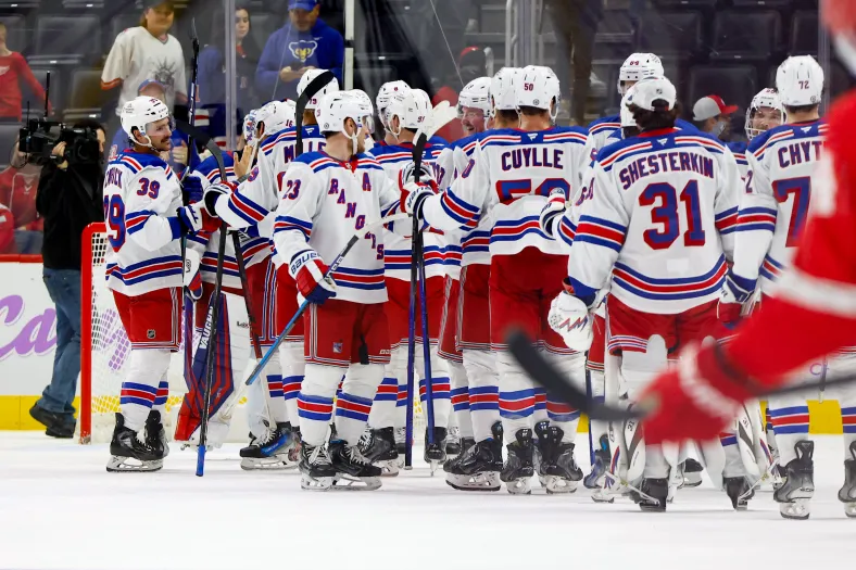 NHL: New York Rangers at Detroit Red Wings