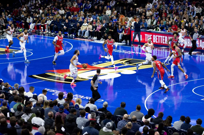 Philadelphia 76ers Emirates Cup court