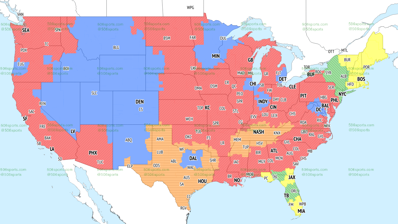 NFL Coverage Map Week 12: NFL TV Map Broadcast Info For Sunday's Games ...