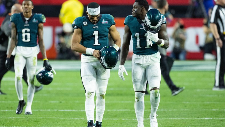 Jalen Hurts, A.J. Brown, Philadelphia Eagles