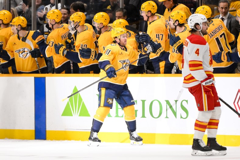 NHL: Calgary Flames at Nashville Predators