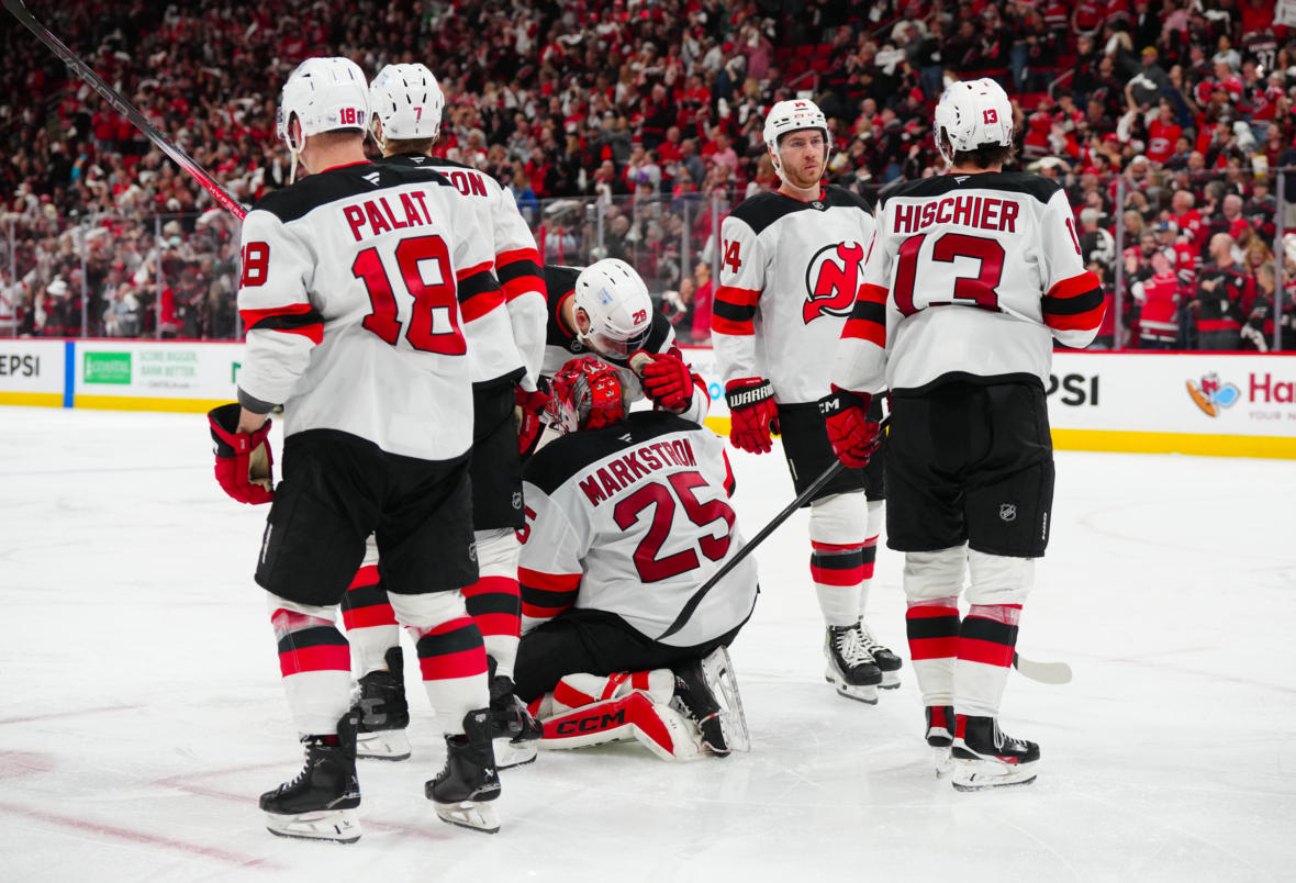 NHL: Stanley Cup Playoffs-New Jersey Devils at Carolina Hurricanes