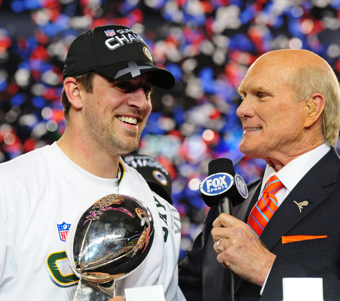 Aaron Rodgers, Terry Bradshaw