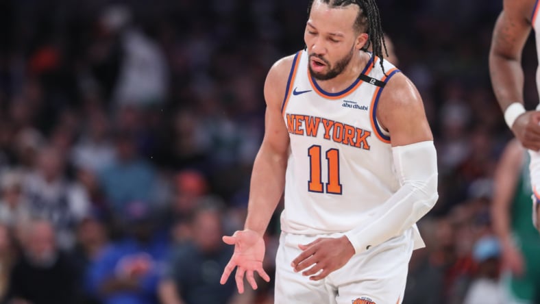 NBA: Playoffs-Boston Celtics at New York Knicks, Jalen Brunson