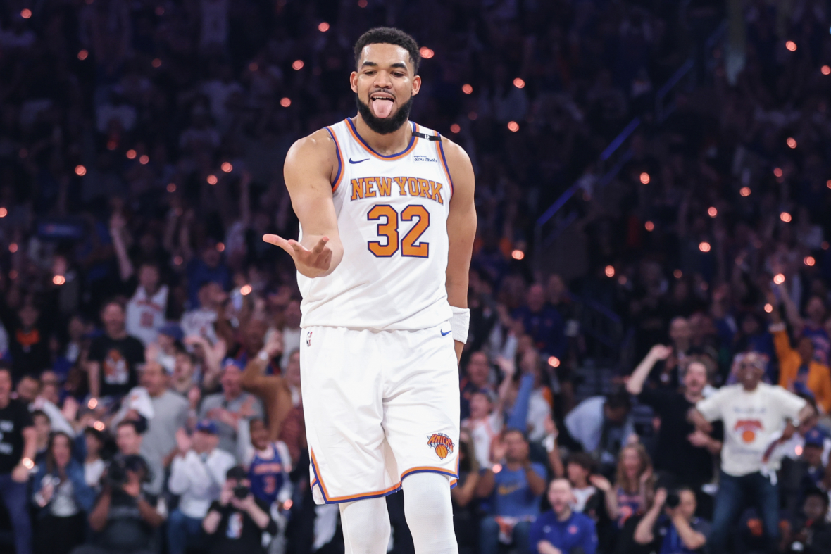 NBA: Playoffs-Boston Celtics at New York Knicks, Karl-Anthony Towns