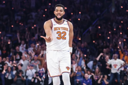NBA: Playoffs-Boston Celtics at New York Knicks, Karl-Anthony Towns