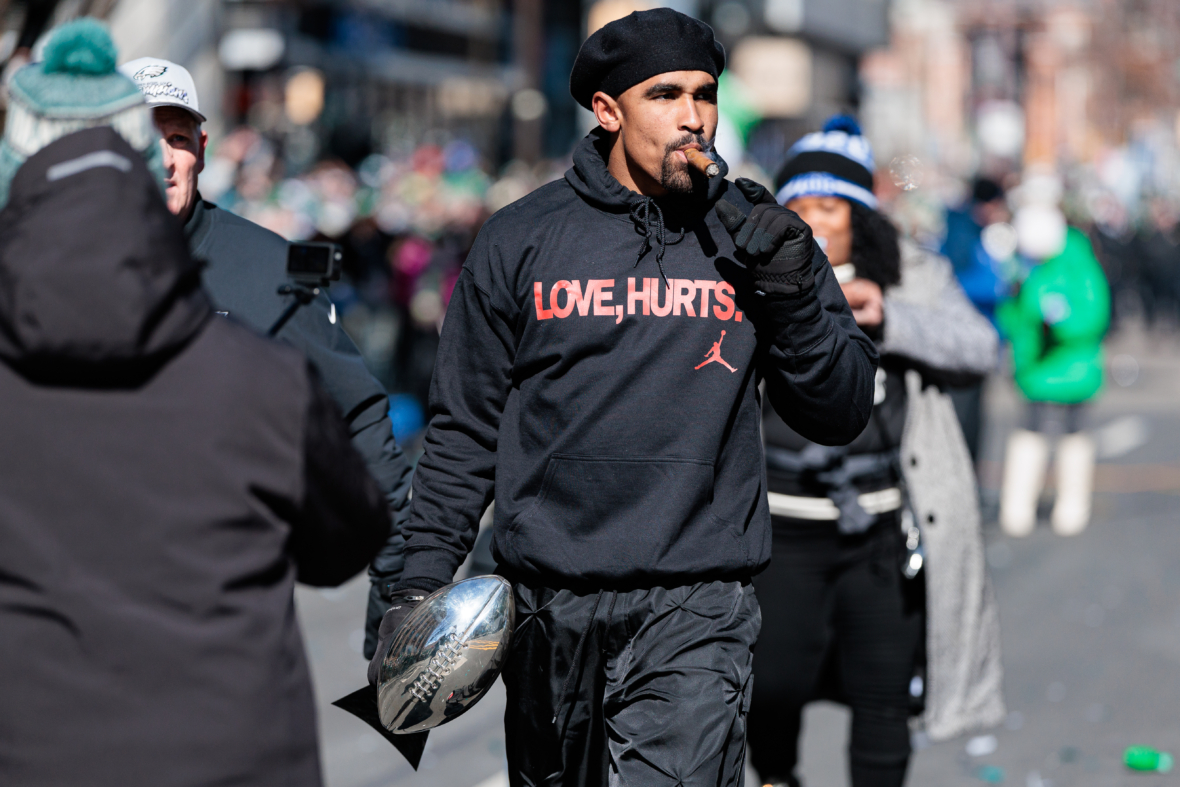 NFL: Super Bowl LIX Philadelphia Eagles Championship Parade, Jalen Hurts