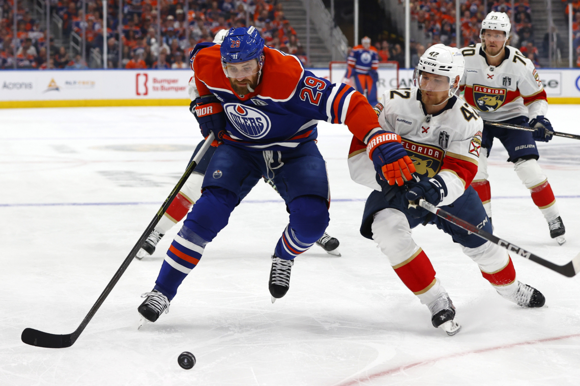 NHL: Stanley Cup Final-Florida Panthers at Edmonton Oilers