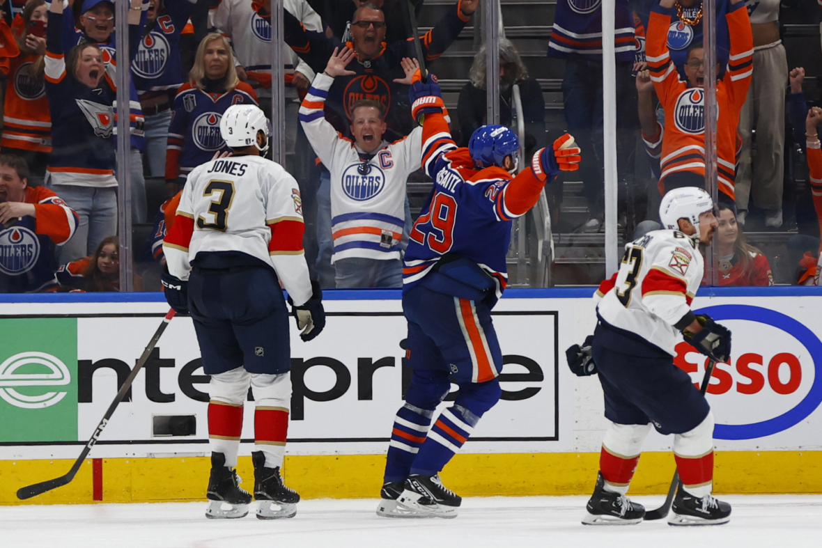 NHL: Stanley Cup Final-Florida Panthers at Edmonton Oilers