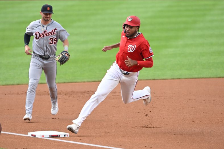 Washington Nationals outfielder James Wood