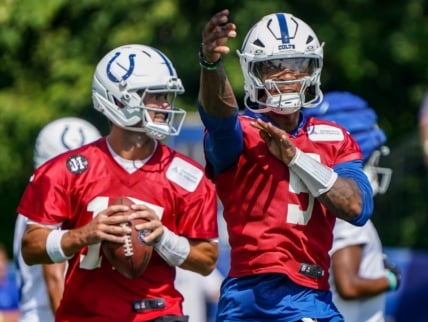 Anthony Richardson and Daniel Jones