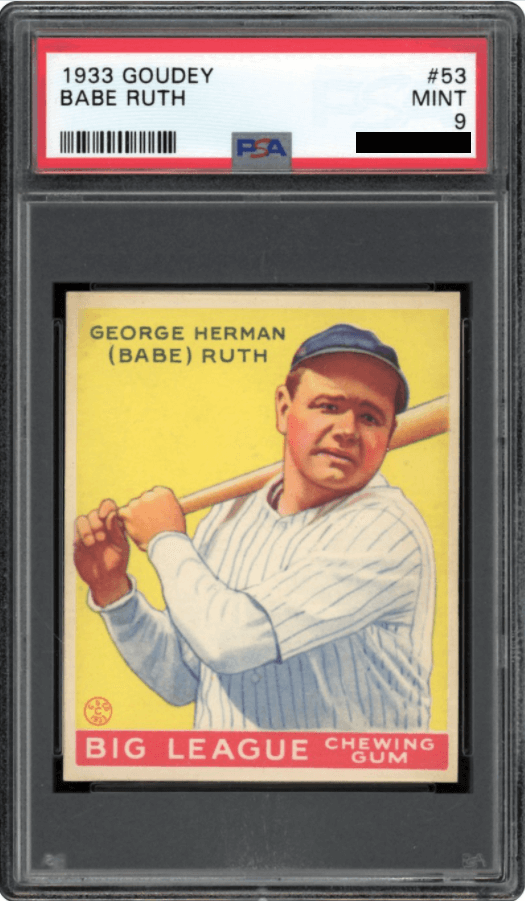 1933 Goudey Babe Ruth