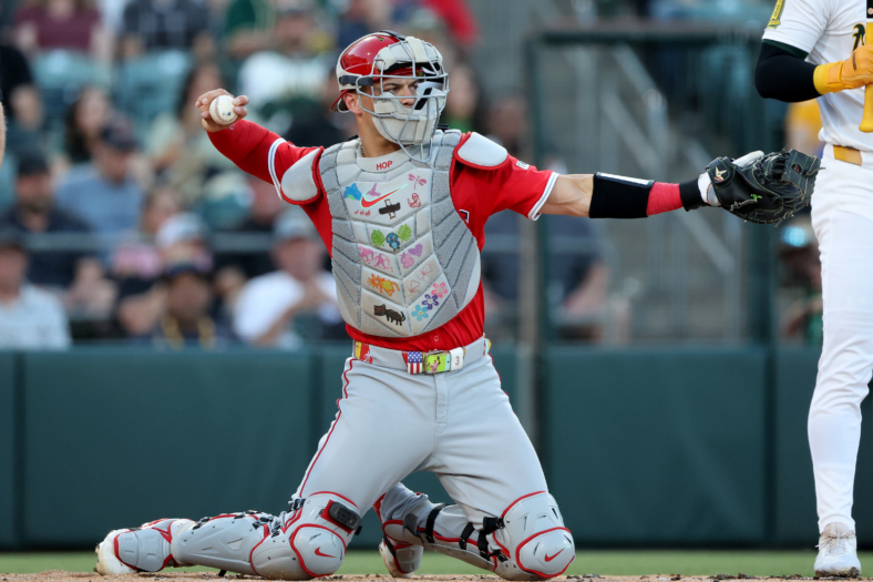Los Angeles Angels catcher Logan O'Hoppe