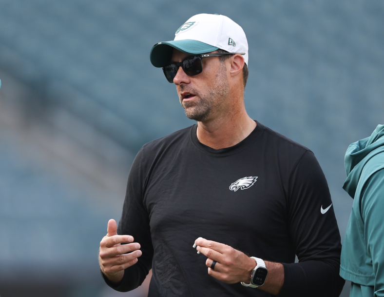 Philadelphia Eagles offensive coordinator Kevin Patullo
