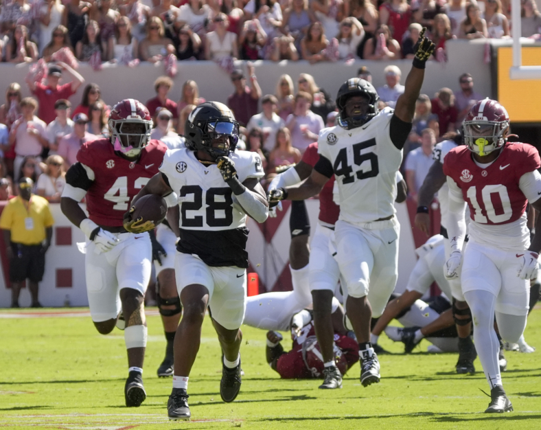 Alabama Crimson Tide, Vanderbilt Commodores