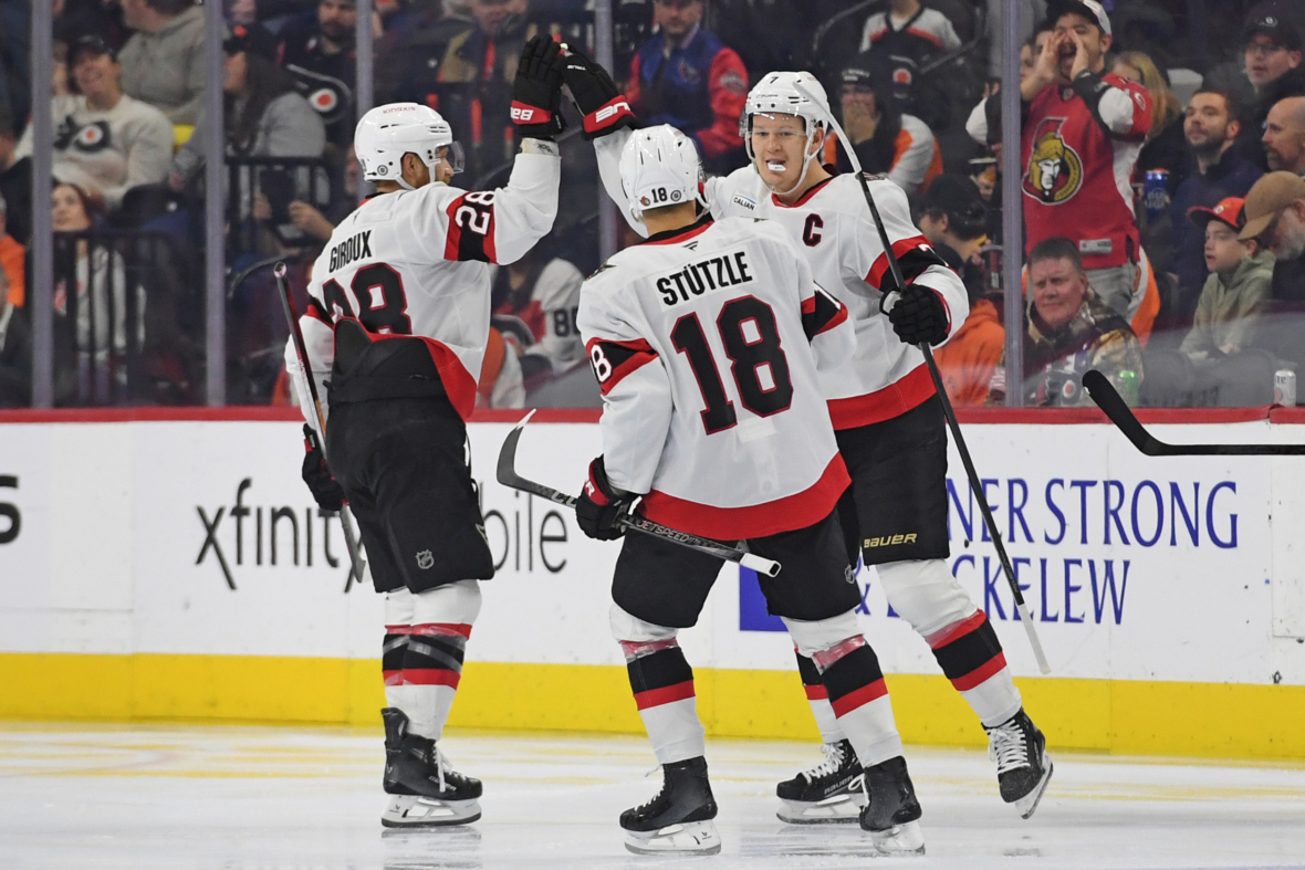 NHL: Ottawa Senators at Philadelphia Flyers