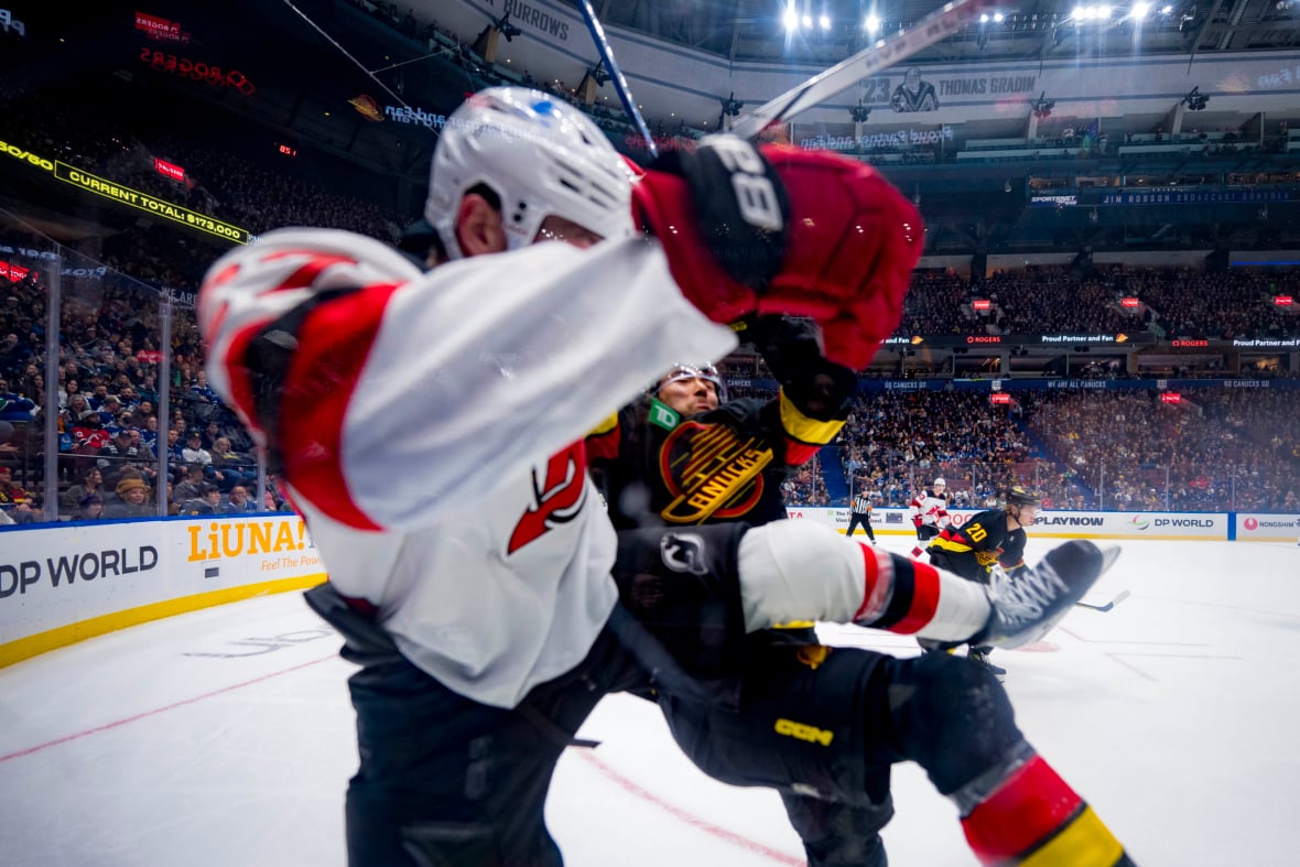 NHL: New Jersey Devils at Vancouver Canucks