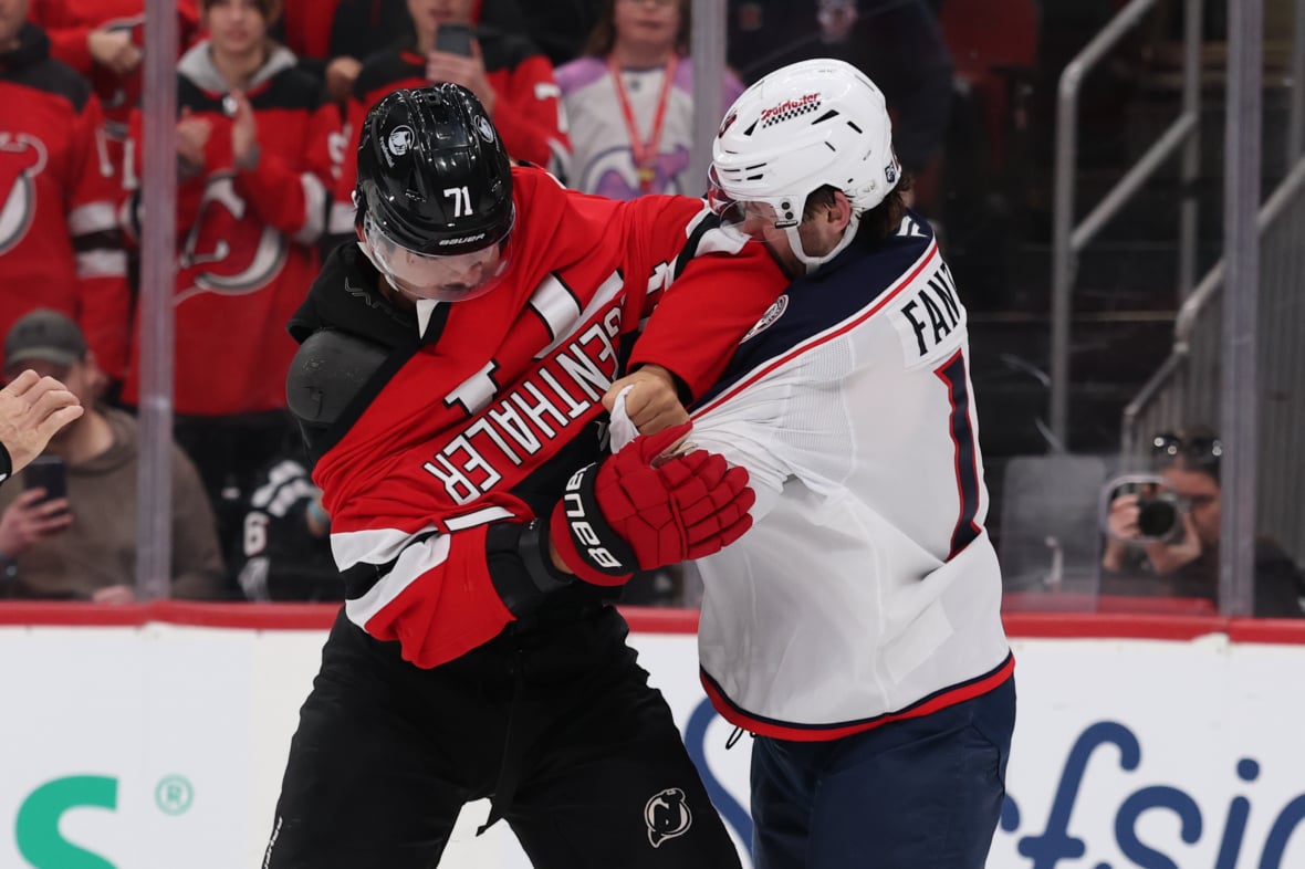 NHL: Columbus Blue Jackets at New Jersey Devils