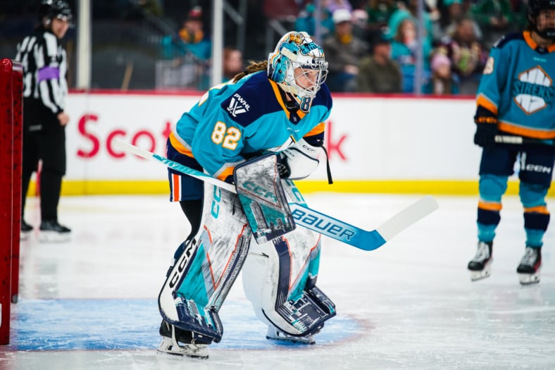 New York Sirens goalie Kayle Osborne