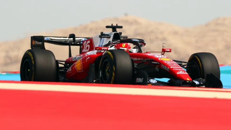 Ferrari Charles Leclerc Bahrain F1 testing