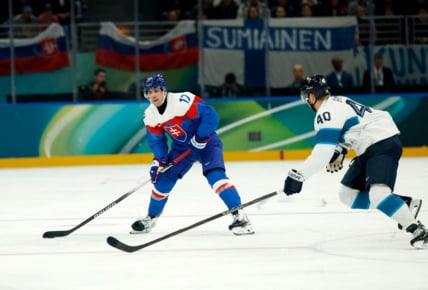 Olympics: Ice Hockey-Men Group B - SVK-FIN