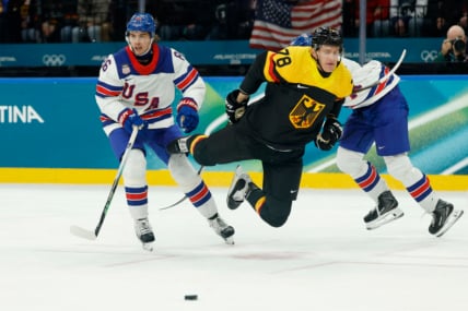 Olympics: Ice Hockey-Men Group C - USA-GER