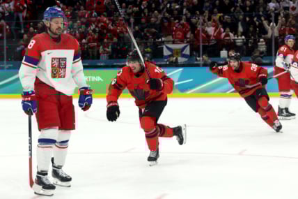 Olympics: Ice Hockey-Men Quarterfinal- CAN-CZE, montreal canadiens nick suzuki