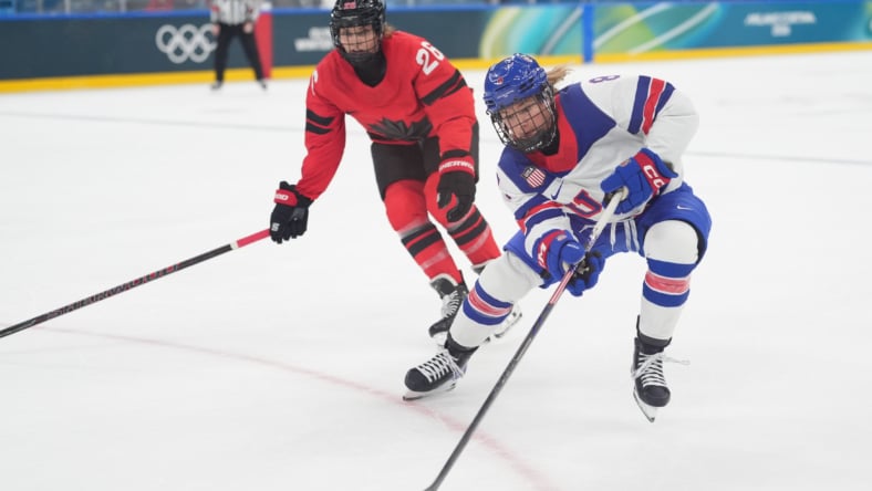 Olympics: Ice Hockey-Women Group A - CAN-USA