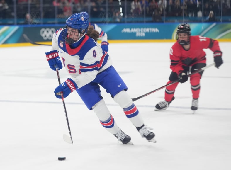 Olympics: Ice Hockey-Women Group A - CAN-USA