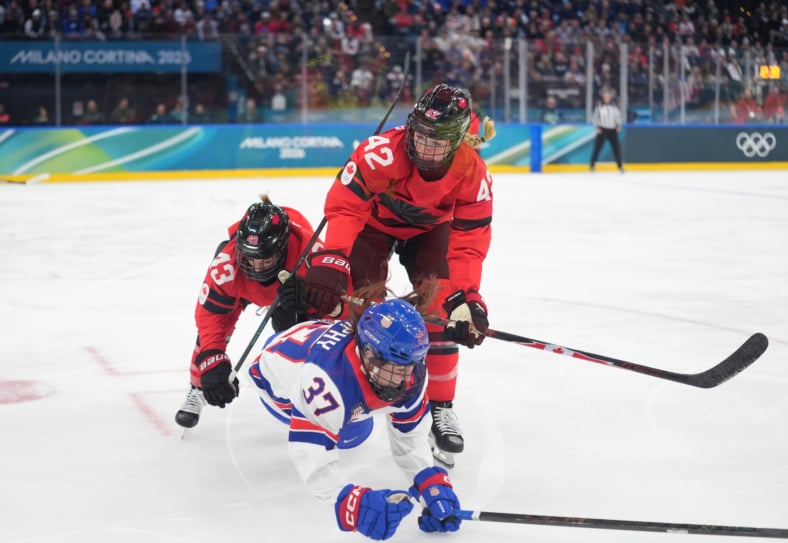 Olympics: Ice Hockey-Women Group A - CAN-USA