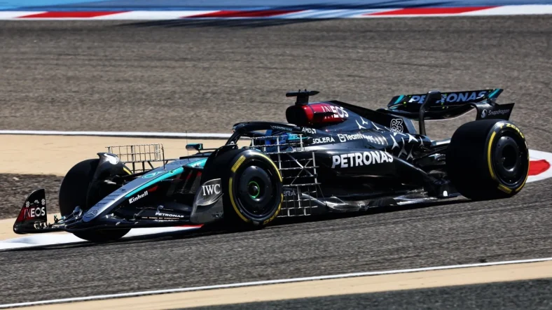 mercedes f1 george russell testing bahrain