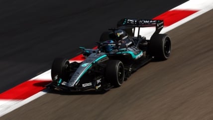 george russell mercedes f1 testing bahrain day 3